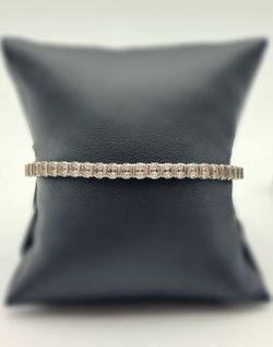 Jewelry 10k white gold Diamond 1.5CTW tennis bracelet 7.5” 4.20mm