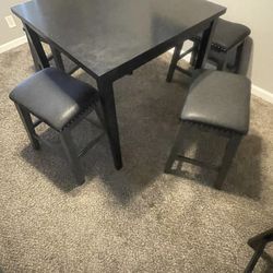 Black Dining Table 