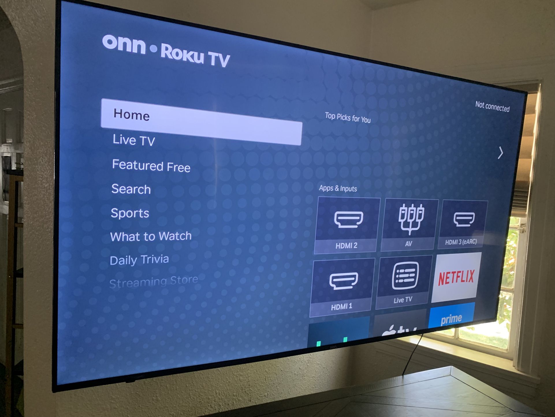 75” ROKU WITH WALL MOUNT