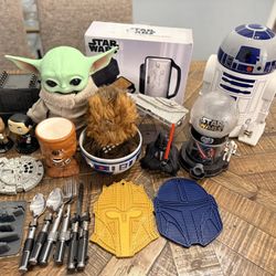 Star Wars Collectors “Starter Kit” - Funko Pop, William Sonoma Cookie Jar, Han Solo Waffle Maker, Etc Etc