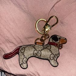 Gucci Dog Shaped Key Chain/ Bag Charm