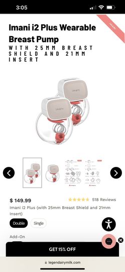 Imani i2 Wearable Breast Pump