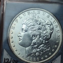 Gem Bu 1886 Morgan Silver Dollar