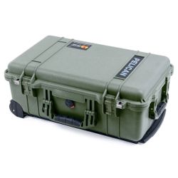 Pelican 1510 Protector Carry-On Case - drab Green With Padded Dividers 
