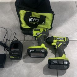 Ryobi 18v Impact And Drill Driver