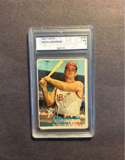 Vintage 1957 Topps #165 Ted Kluszewski.Negotiable