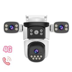 OEM CG621SR 4g outdoor closed-circuit television surveillance camera, with three adjustable lenses and night vision home multi-functional 4g camera