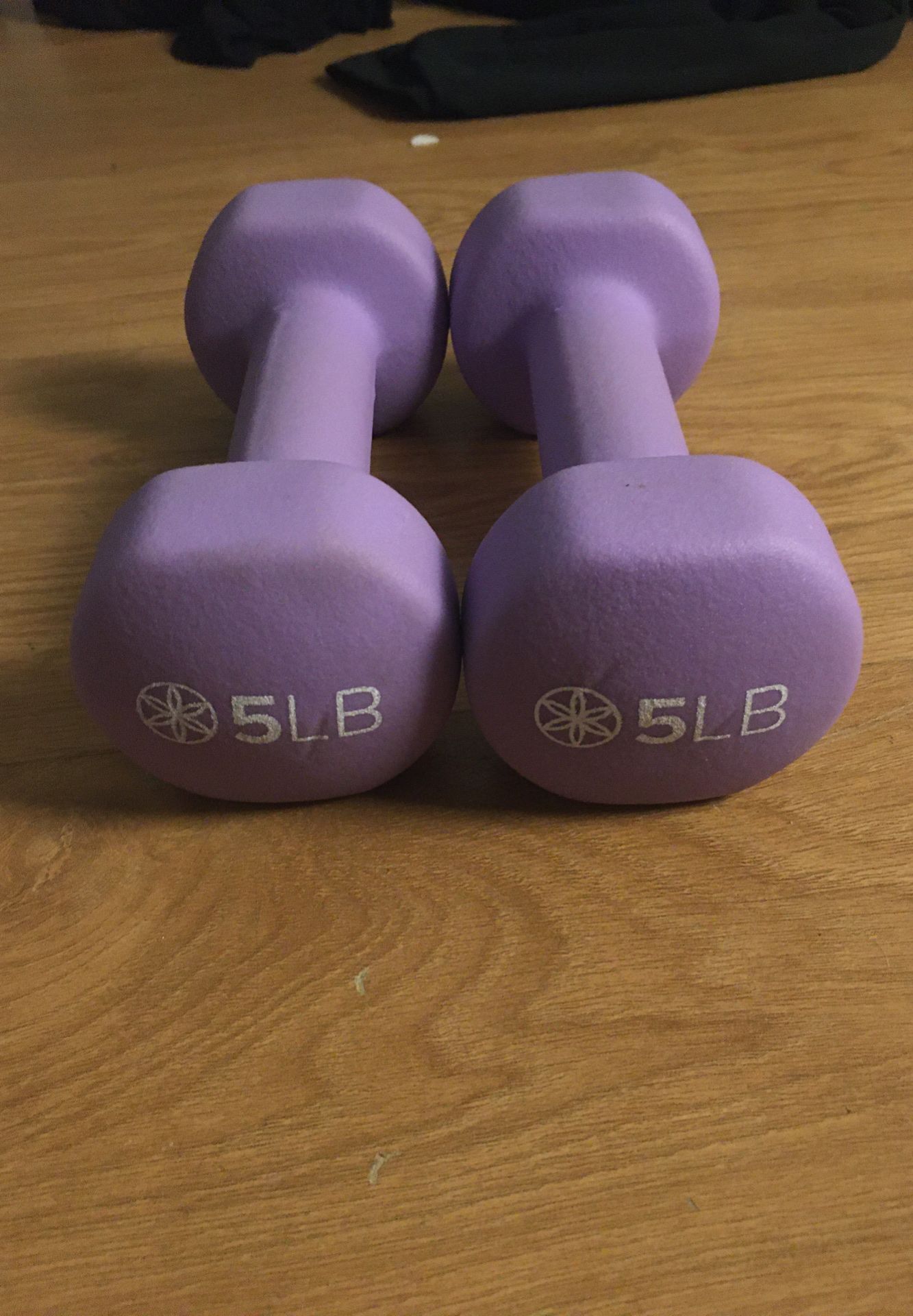 Light purple five pound weights