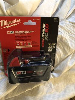 Milwaukee 5.0 battery