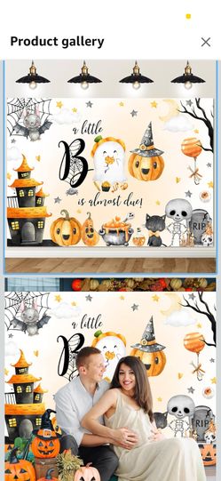 A Little Boo Is Almost Due Backdrop