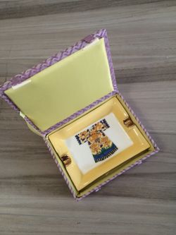 Asian Inspired Ashtray/Porcelain Dish (New)