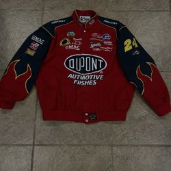 Chase Authentics 2004 Jeff Gordon 24 DuPont NASCAR JH Design Flames Jacket XL