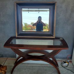 Console Table And Mirror