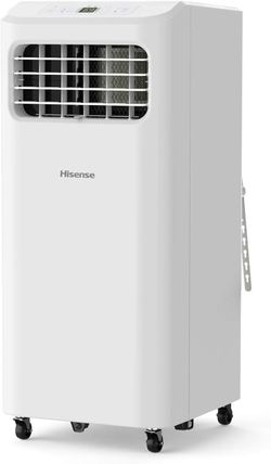 AP0625CR1W ，Hisense Portable Air Conditioner 6,000 BTU Cooling Dehumidifier Fan for Smaller Room up to 250 sq ft, Remote Control