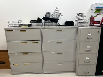 3 Filing cabinets