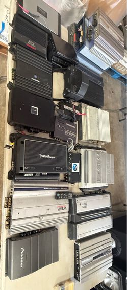 CAR AUDIO AMPS – HUGE SELECTION – SALE THURS & FRI