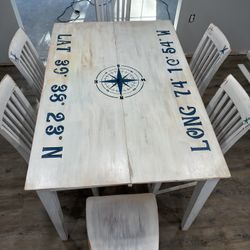 Beautiful Hand Painted Table And Chairs