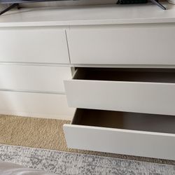 Malm 6 Drawer White