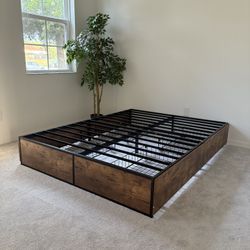 Bed Frame - 4 Storage Drawers