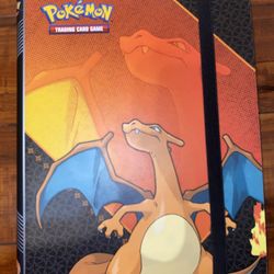 Pokemon Ultra Pro Charizard Binder w/ Strap & Bonus Card Collection Included! 🔥