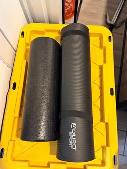 Aduro Sport Yoga Mat & High-Density Foam Roller Bundle