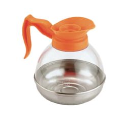 Coffee Decanter 64oz – Polycarbonate with Stainless Steel Base (New)
