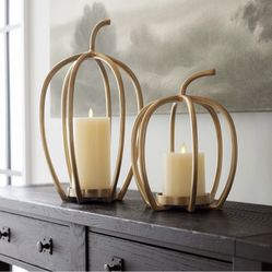 Brand New Brass Medium Pumpkin Candle Holder