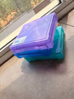 Plastic Storage Cases Set of 3