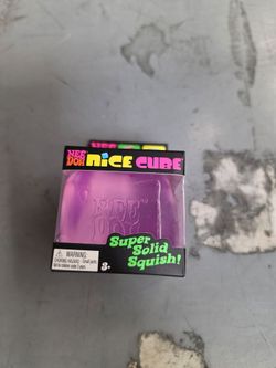 Nee Doh Nice Cube Squishy Toy Purple