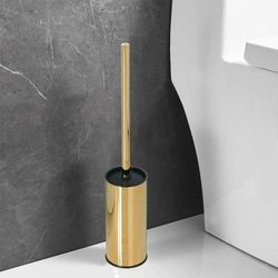 Round Toilet Brush Holder Stainless Steel 304 Bathroom Accessory Standing for Bathroom,