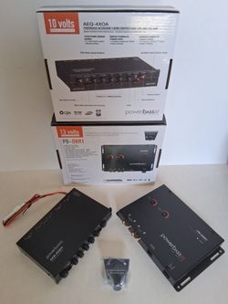 POWERBASS 4 BAND EQUALIZER 10 VOLTS & DIGITAL BASS PROCESSOR 13 VOLTS MAX OUTPUT 