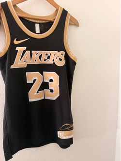 Unisex Los Angeles Lakers LeBron James Nike Black Select Series Swingman Jersey