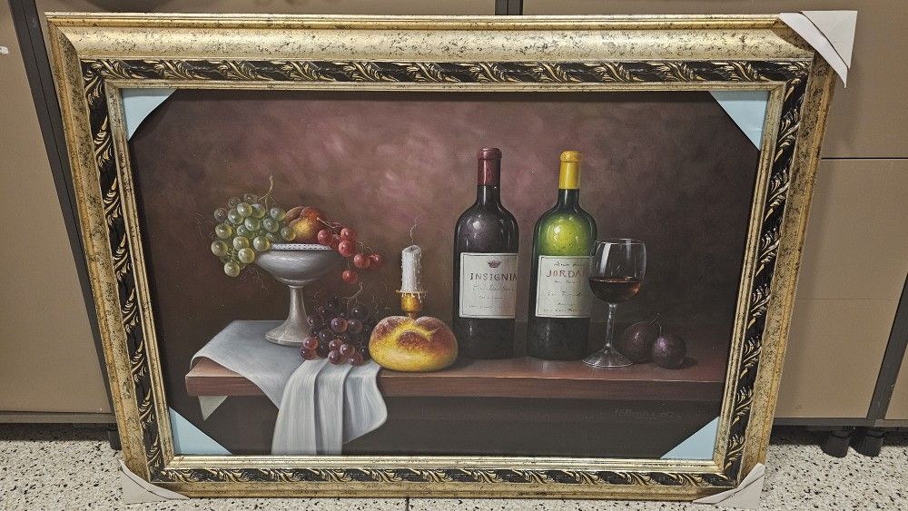 Wine Bottles Oil Painting Gorgeous 24x36