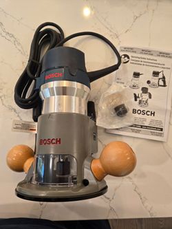 New Bosch router, fixed base 1617evs, 1/2 and 1/4, 12A, 2.25hp. Firm price