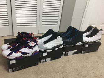 Jordan's 7,9 & 13....dead stock