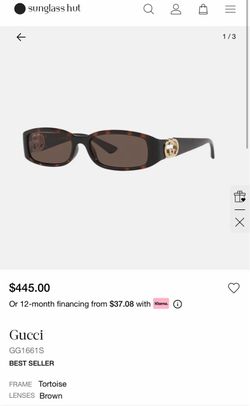 Gucci GG1661S Tortoise Sunglasses