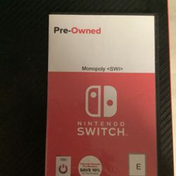 Monopoly Nintendo Switch Game Card with Case