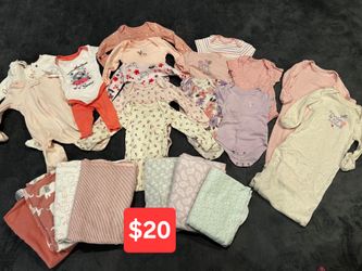 Newborn Baby Girl Clothing Bundle