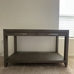 Restoration Hardware Shagreen 2-drawer Console Table