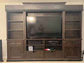 Solid Wood Entertainment Center Up to 76” TV