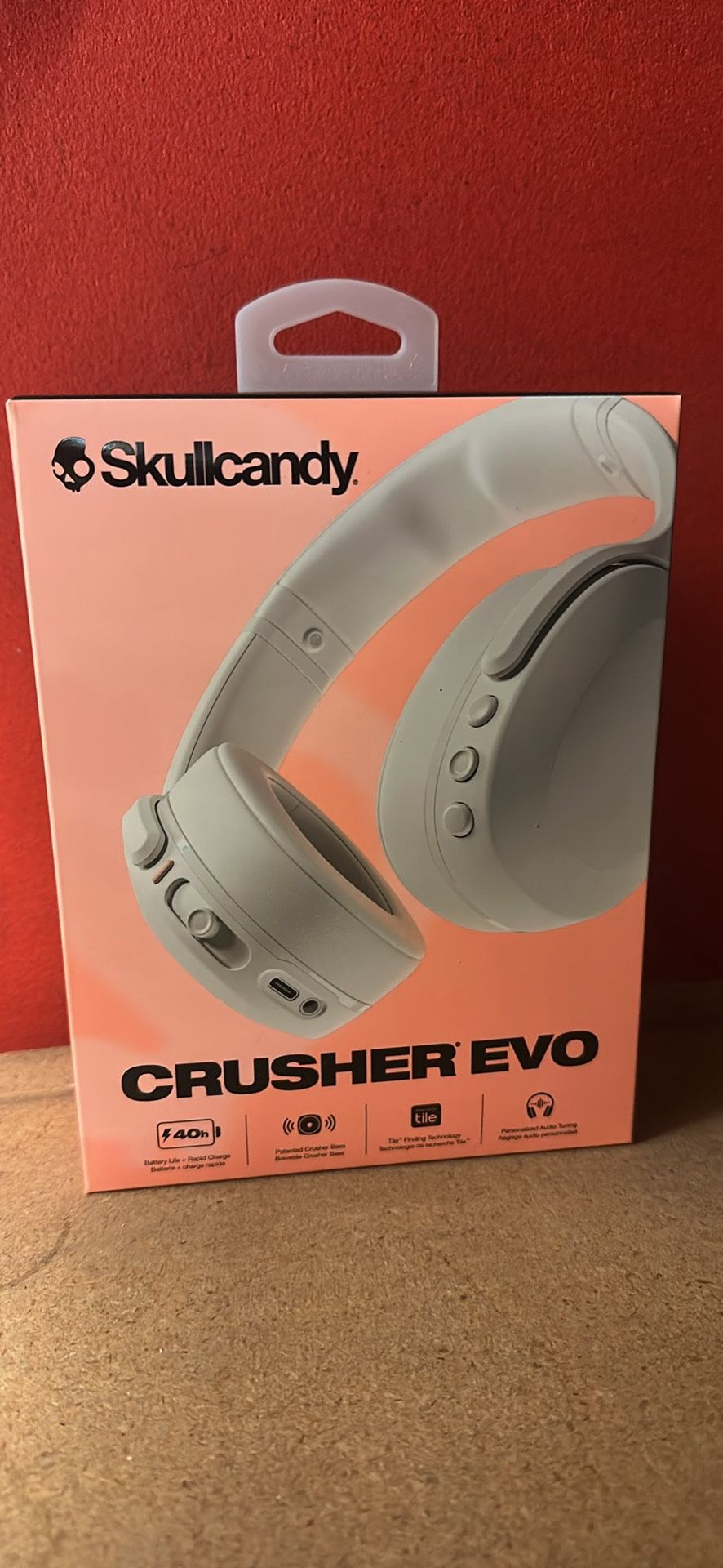 Skullcandy Crusher Evo - Bone (Discontinued from Manufacturer) sealed brand new