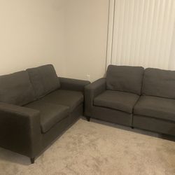 2loveseat And Accent Chair Asking $100