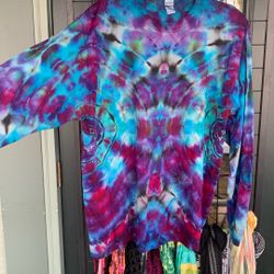 Hand Tyed And Dyed Long Sleeve Shirt 