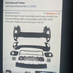 Front Bumper Cover Assembly 