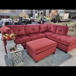 New Sectional + Ottoman 