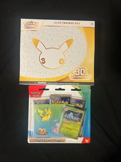 Pokémon 30th Celebration Elite Trainer Box & Tech Sticker Collection