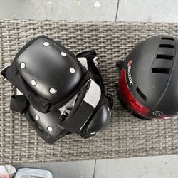 Bicycle Helmet And Knee Cap For Kids - 20$