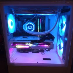 Gaming PC White RGB AMD 7800x3D AMD 9079XT