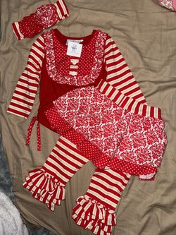 Girls 2 Piece Holiday Outfit