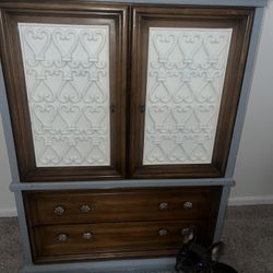 VINTAGE ARMOIRE DRESSER
